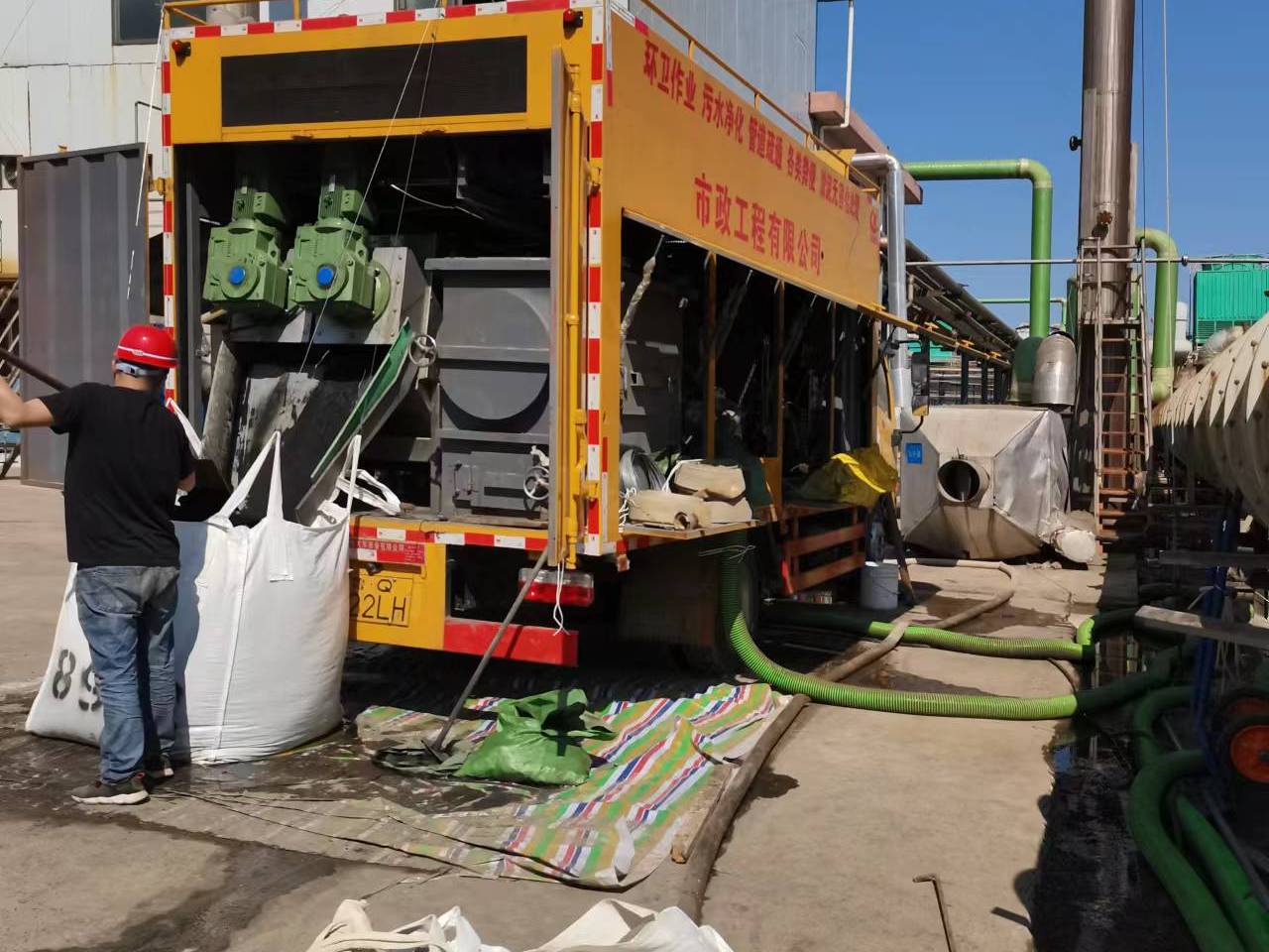 辽阳淤泥压干处理